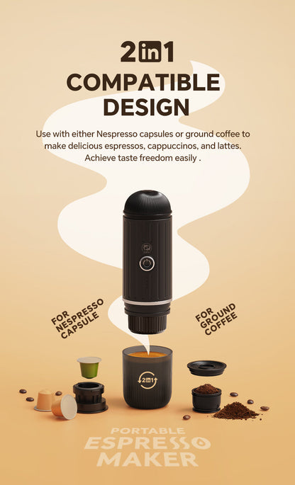 The Nesty HOME™ Portable Coffe Machine