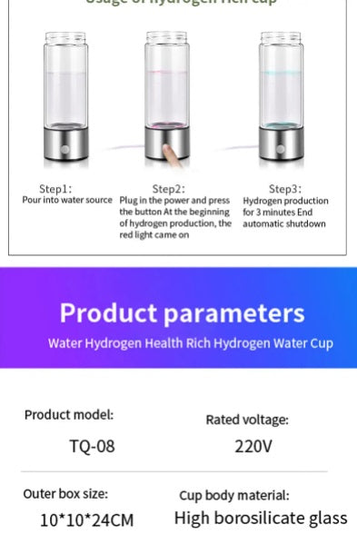 The Nesty HOME™ Hydrogen-Rich Water Cup